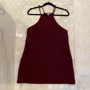 Tobi Corlette Pocket Shift Dress - Wine